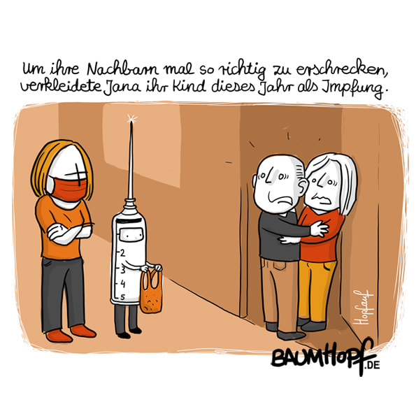 Cartoon Impfgegner