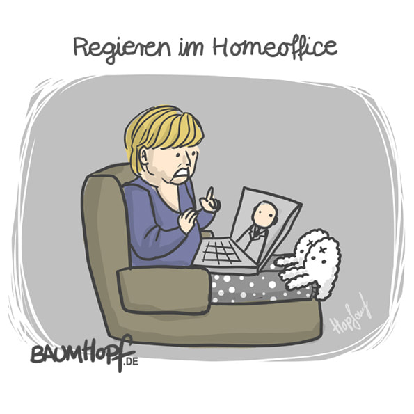 Cartoon Angela Merkel